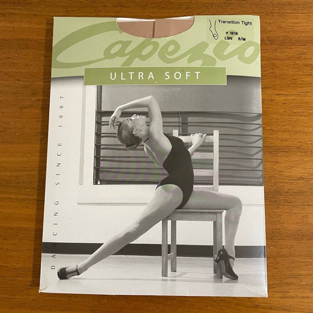 Capezio Light Suntan Ultra Soft Transition Tights (LSN, S/M)